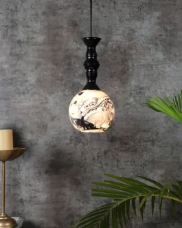 3D Design Globe Glass Designer Hanging Lamp Light for Living Room Decor