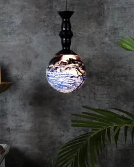 3D Design Globe Glass Designer Hanging Lamp Light for Living Room Decor