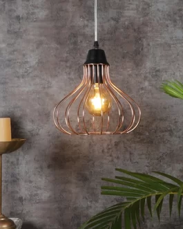 Copper Hanging Pendent Ceiling Light,Round Shape for Bedroom, Living Room, Caf?, Restaurant, Hallway, Kitchen, Over The Dining Table